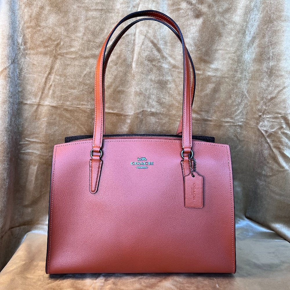 NWOT Coach C4078 Tatum Carryall in Sunset Leather